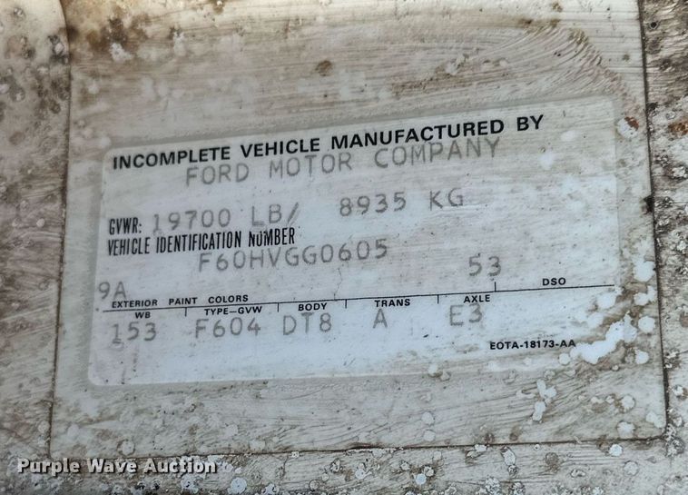 image for item NP9460 1980 Ford  dump truck