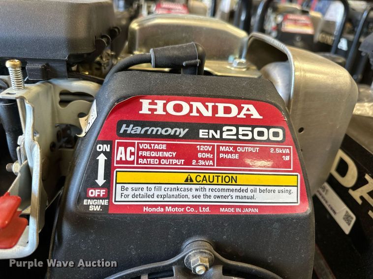 image for item NP9481 (4) Honda Harmony EN2500 generators