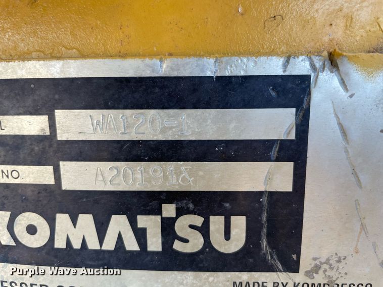 image for item NT9485 1994 Komatsu WA120-1  wheel loader