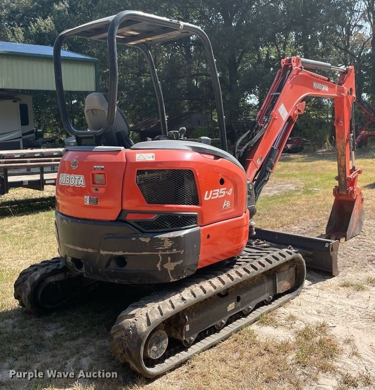 2014 Kubota U354 mini excavator in Alba, TX Item NT9509 for sale
