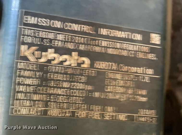 image for item NT9509 2014 Kubota U35-4  mini excavator