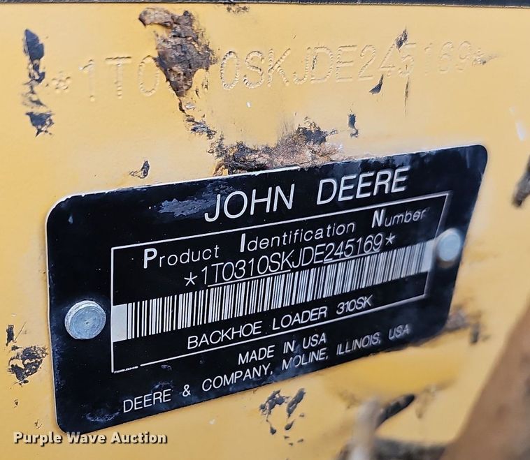 image for item NT9957 2013 John Deere 310SK  backhoe