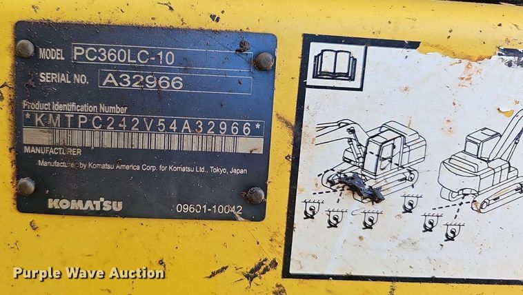 image for item NT9958 2013 Komatsu PC360LC-10  excavator