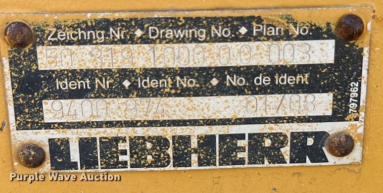 image for item OC9396 Liebherr  dozer blade