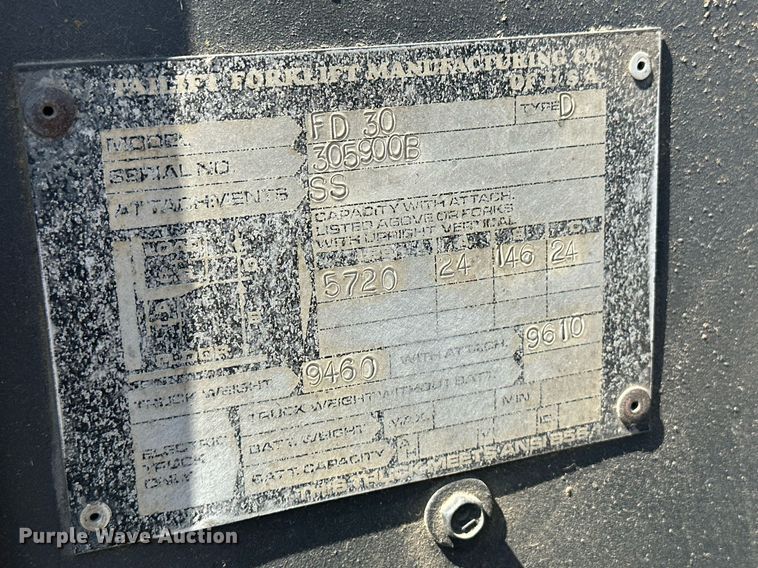 image for item OC9410 Tailift FD30  forklift