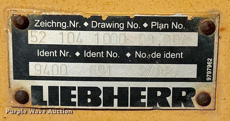 image for item OC9453 Liebherr ripper attachment