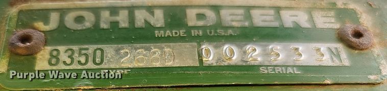 image for item DQ0305 John Deere 8350 266D  grain drill