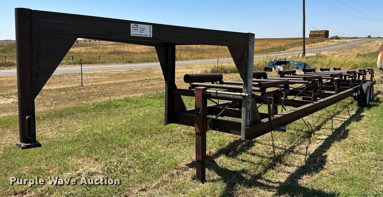 image for item DQ1418 Shop built round bale trailer