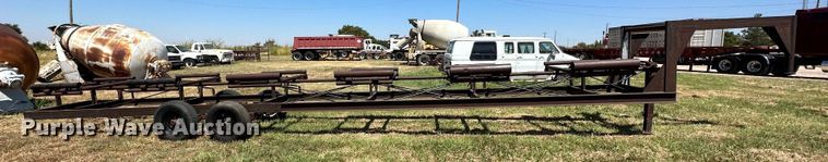 image for item DQ1418 Shop built round bale trailer