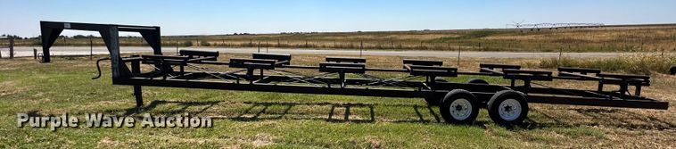 image for item DQ1418 Shop built round bale trailer
