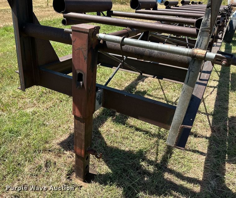 image for item DQ1418 Shop built round bale trailer