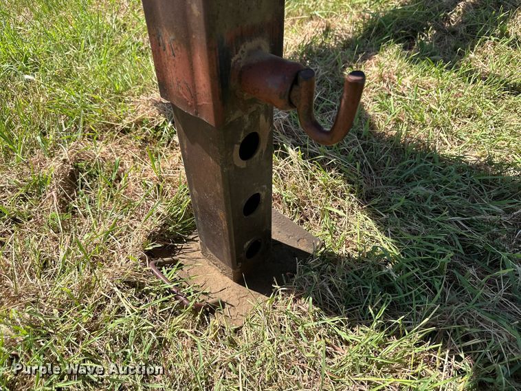 image for item DQ1418 Shop built round bale trailer