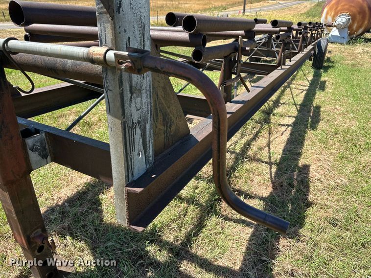 image for item DQ1418 Shop built round bale trailer