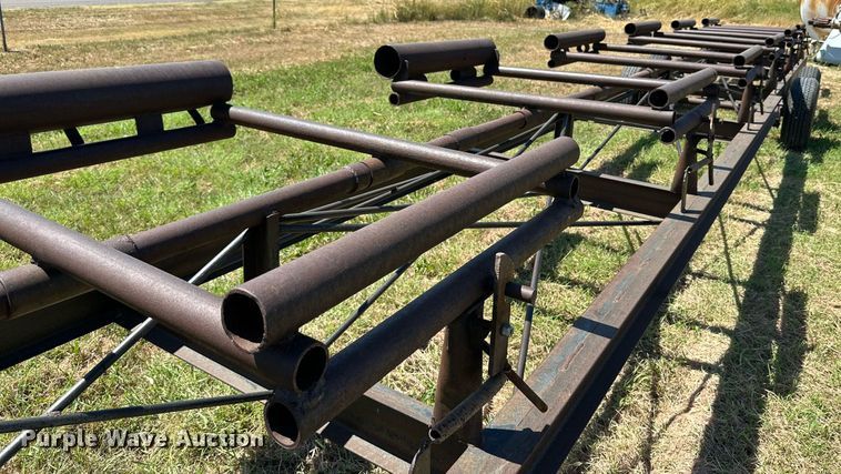 image for item DQ1418 Shop built round bale trailer