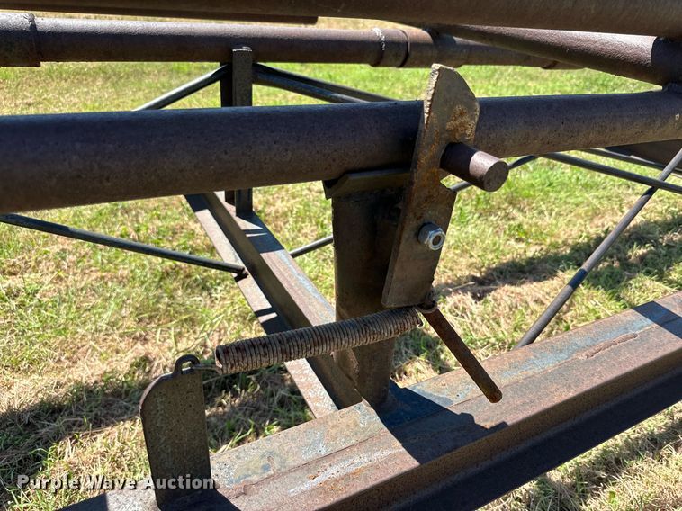 image for item DQ1418 Shop built round bale trailer