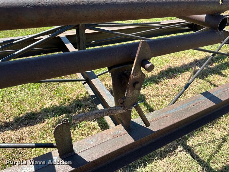 image for item DQ1418 Shop built round bale trailer
