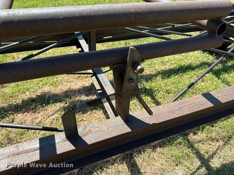 image for item DQ1418 Shop built round bale trailer