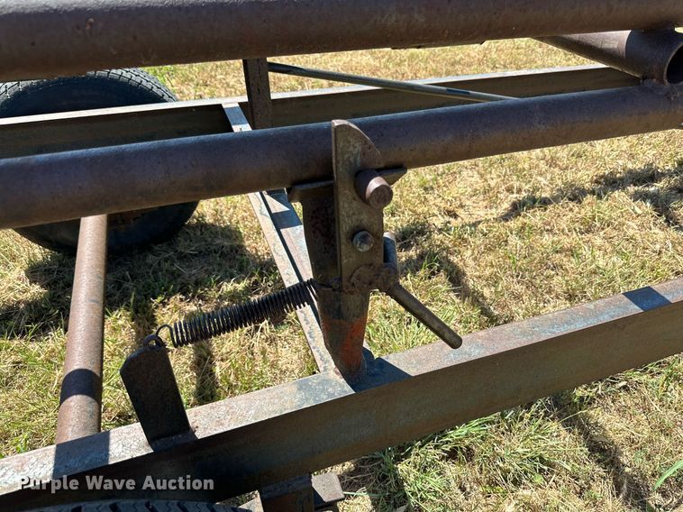 image for item DQ1418 Shop built round bale trailer