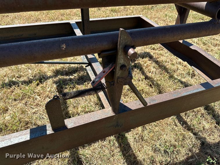 image for item DQ1418 Shop built round bale trailer