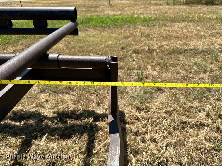 image for item DQ1418 Shop built round bale trailer