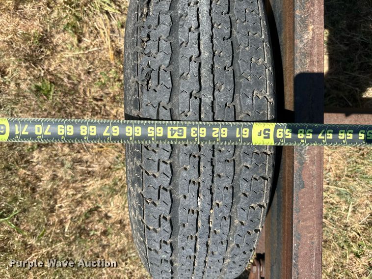 image for item DQ1418 Shop built round bale trailer