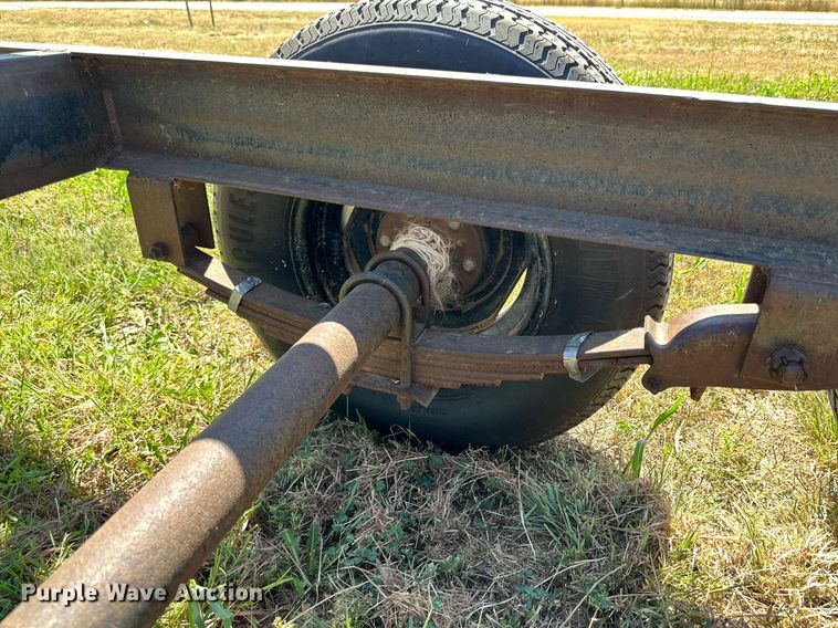 image for item DQ1418 Shop built round bale trailer