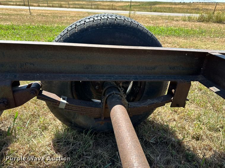 image for item DQ1418 Shop built round bale trailer