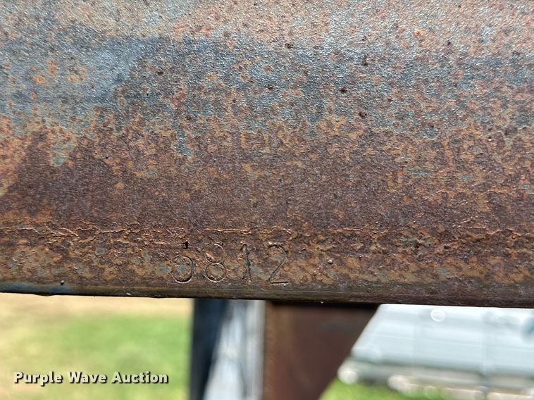 image for item DQ1418 Shop built round bale trailer