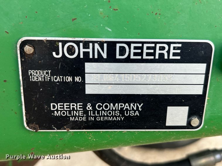 image for item DQ2188 John Deere 6415  tractor