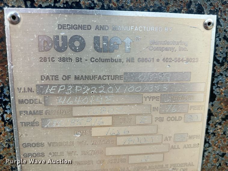 image for item II9173 SpraCoupe 4455  sprayer with Duo Lift trailer