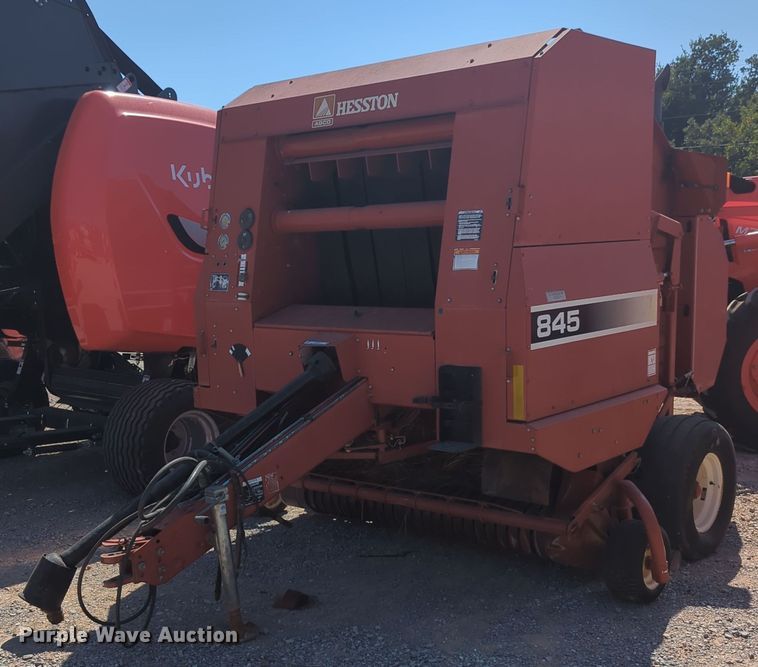 image for item KB9393 Hesston 845  round baler
