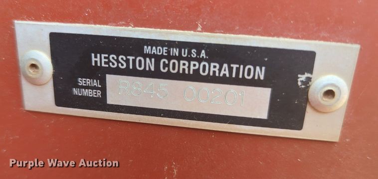 image for item KB9393 Hesston 845  round baler