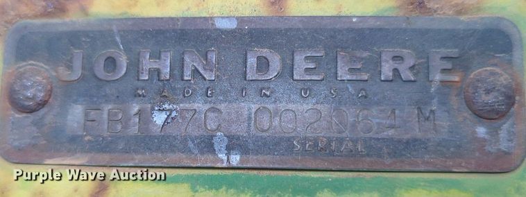 image for item LN9036 John Deere FB177C  grain drill