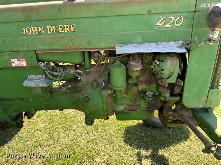 image for item ML9264 1958 John Deere 420  tractor