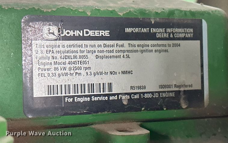 image for item NX9701 2004 John Deere 4895  swather / windrower