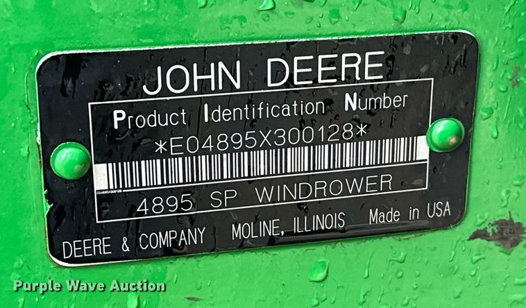 image for item NX9701 2004 John Deere 4895  swather / windrower