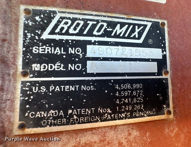 image for item OC9499 RotoMix 354-12  bale processor