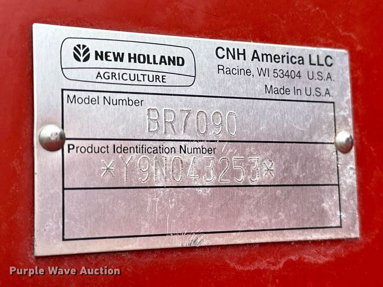 image for item OG9232 2013 New Holland  BR7090 round baler