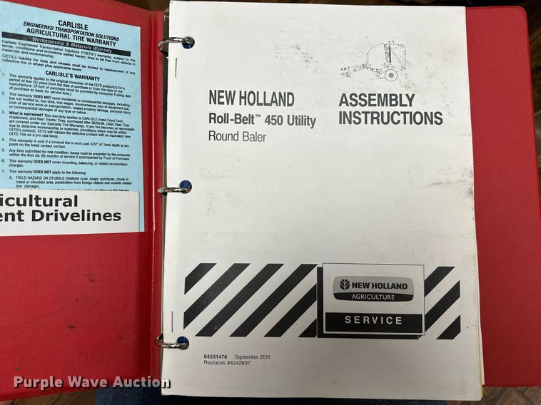 image for item OG9234 2021 New Holland  Roll Belt 450 round baler