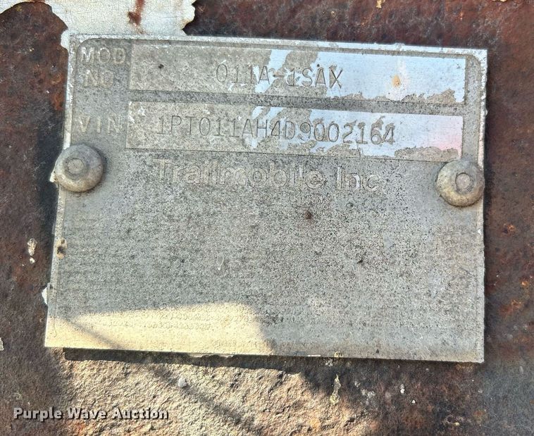 image for item DJ6328 1983 Trailmobile 011A-1SAX  dry van trailer