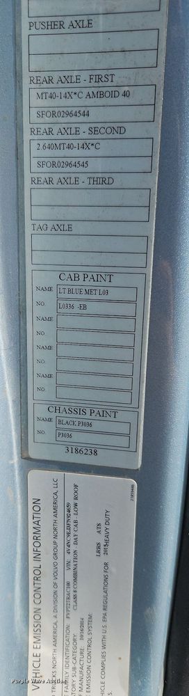 image for item DP2418 2015 Volvo VN  semi truck