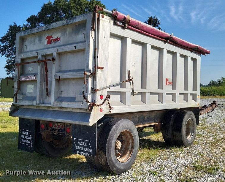 image for item DP5243 1993 Shop built  end dump pup trailer