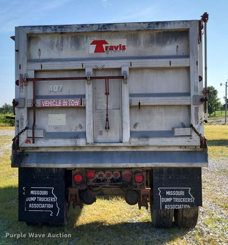 image for item DP5243 1993 Shop built  end dump pup trailer