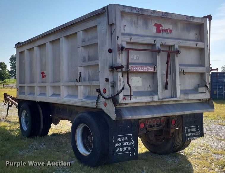 image for item DP5243 1993 Shop built  end dump pup trailer