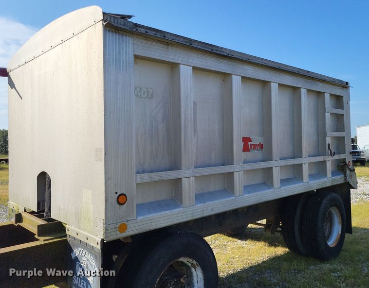 image for item DP5243 1993 Shop built  end dump pup trailer