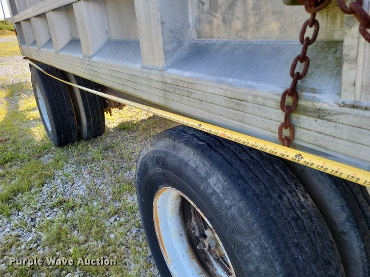 image for item DP5243 1993 Shop built  end dump pup trailer