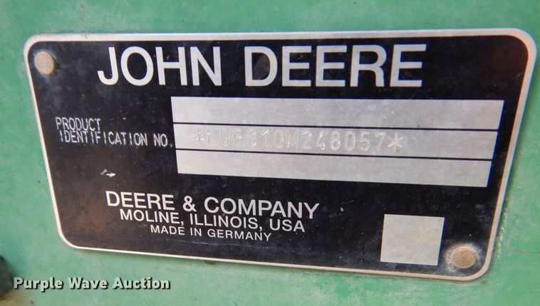 image for item DN8680 1999 John Deere 6310 MFWD tractor