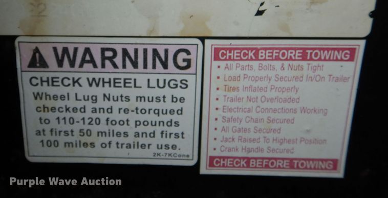 image for item DN8697 2016 Kaufman equipment trailer