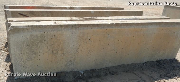 image for item MP9304 (8) 10' L concrete barriers end caps