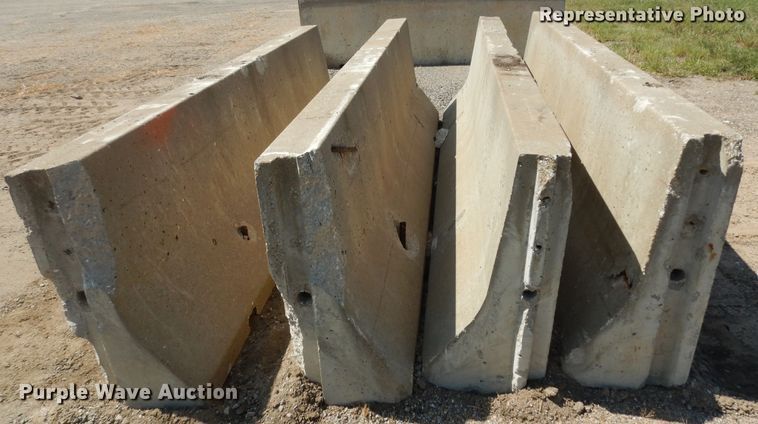 image for item MP9304 (8) 10' L concrete barriers end caps